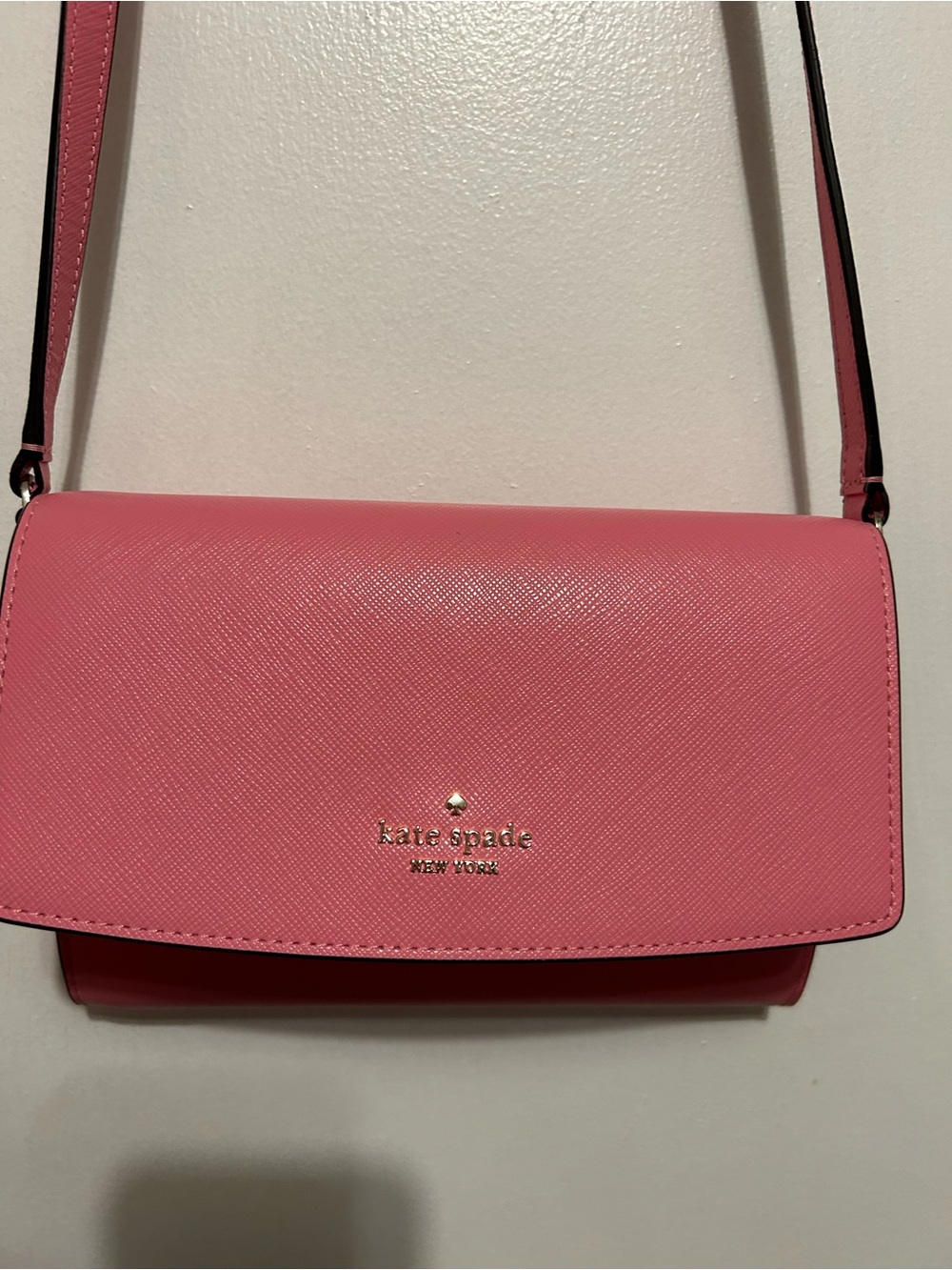 kate spade Pink Saffiano Leather Crossbody Bag